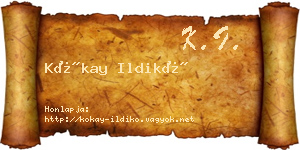 Kókay Ildikó névjegykártya